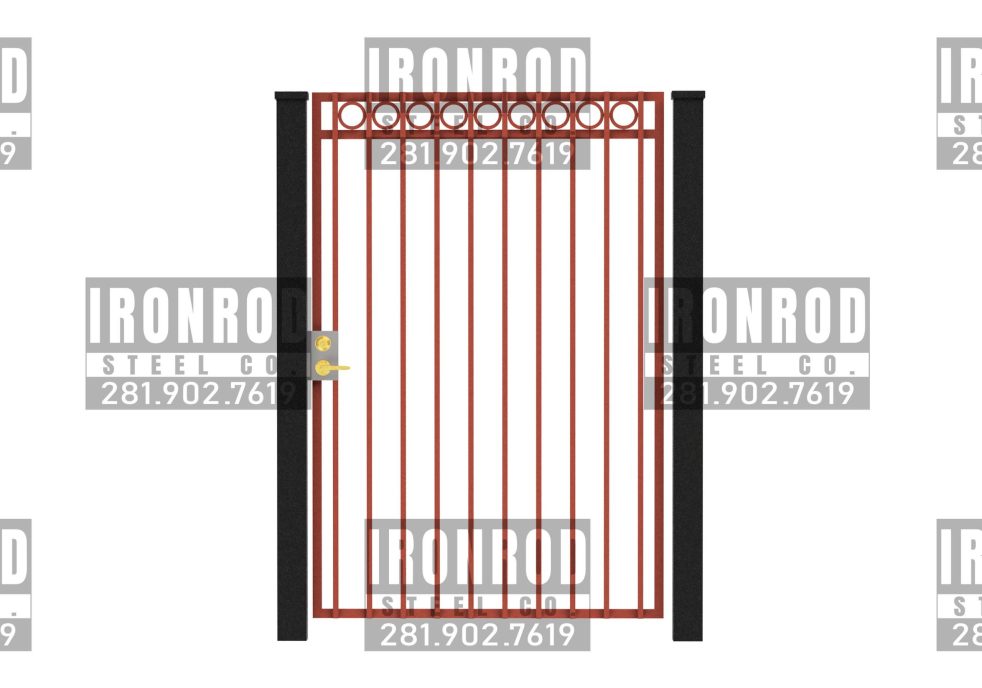 Square Walkthrough Gate Flush Top Ring Top