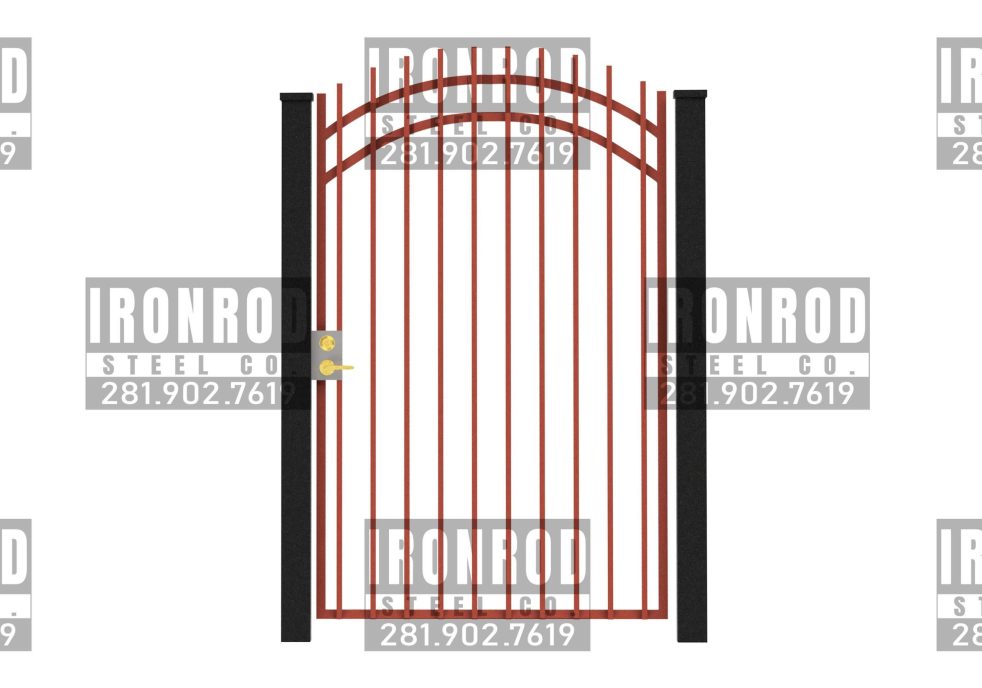Arched Walkthrough Gate Extended Picket