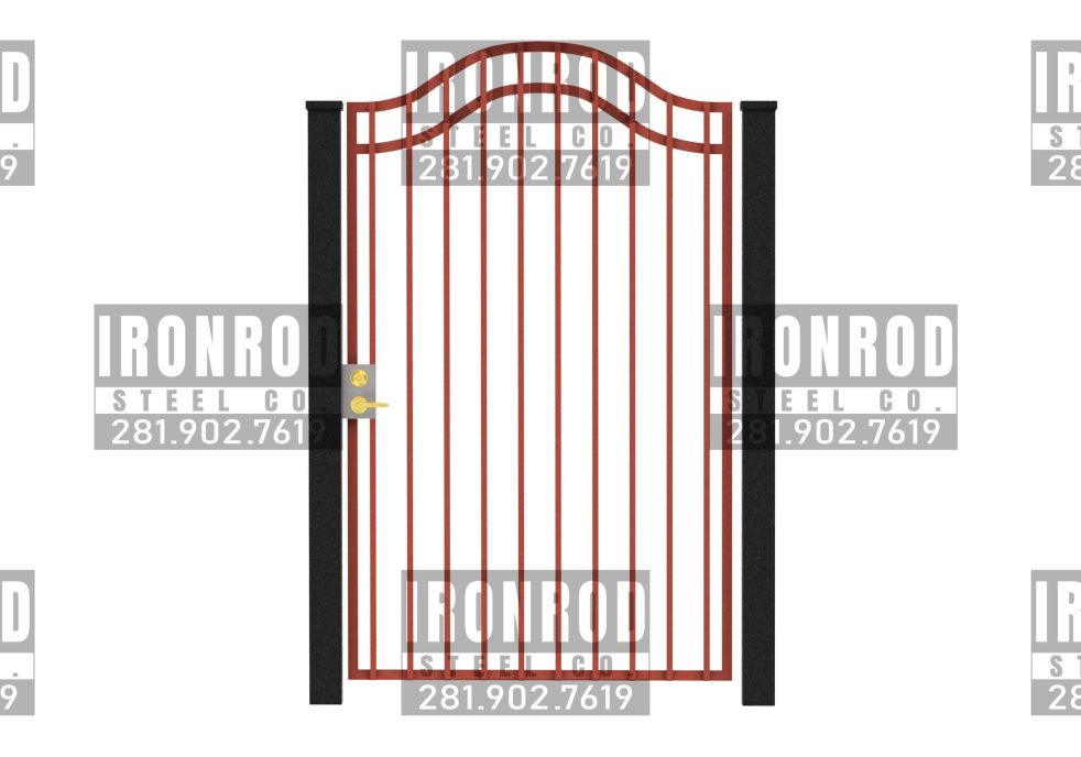 Compound Arched Walkthrough Gate Flush Top