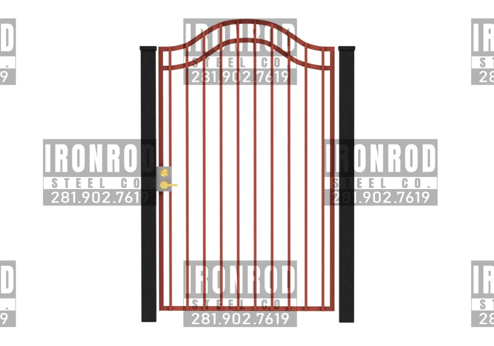 Compound Arched Walkthrough Gate Flush Top