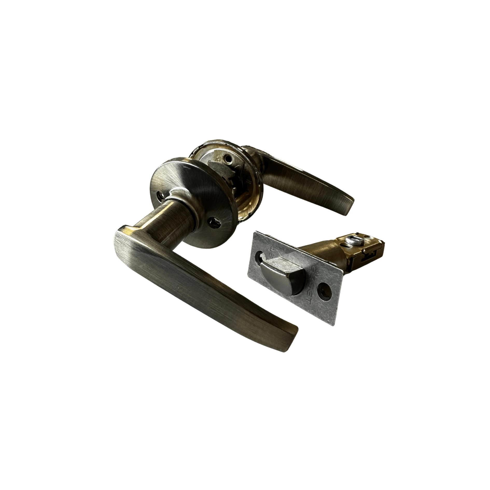 Door Handle; Lever; Antique Brass