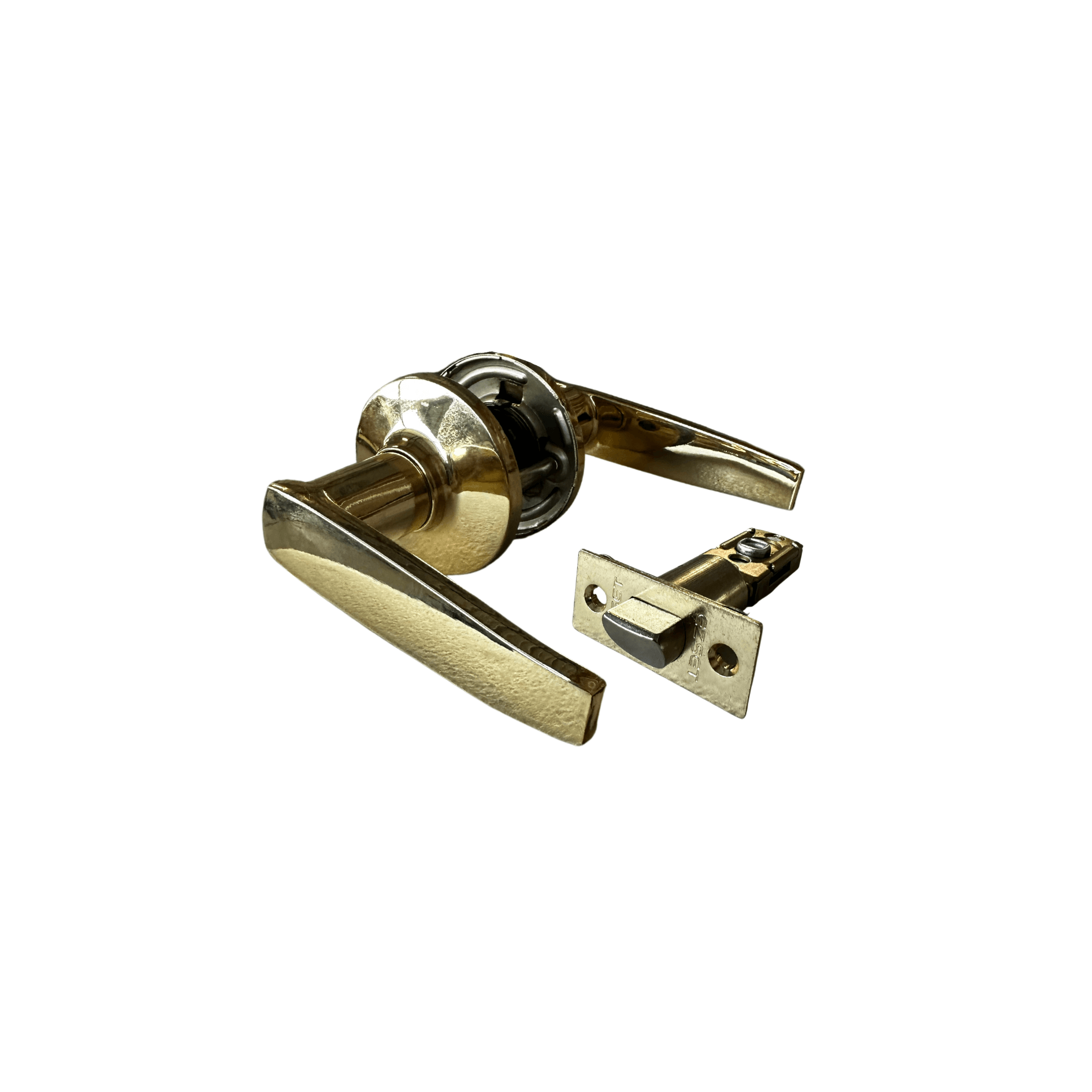 Door Handle; Lever; Polished Brass