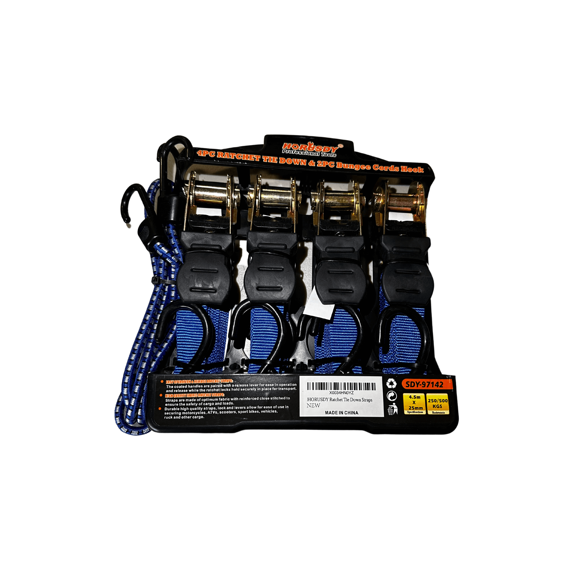 Ratchet Strap 4-Pack