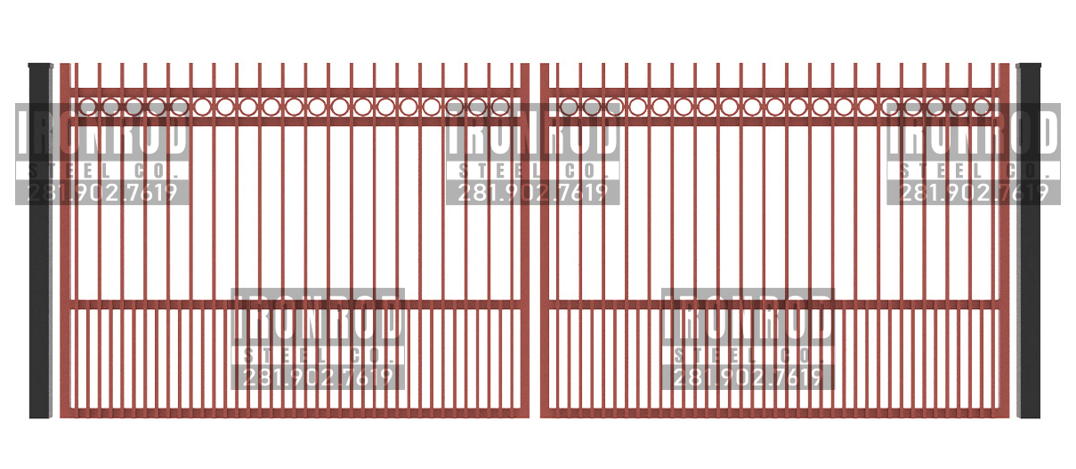 5. Square Double - Extended Pickets -Rings Top Puppy Pickets