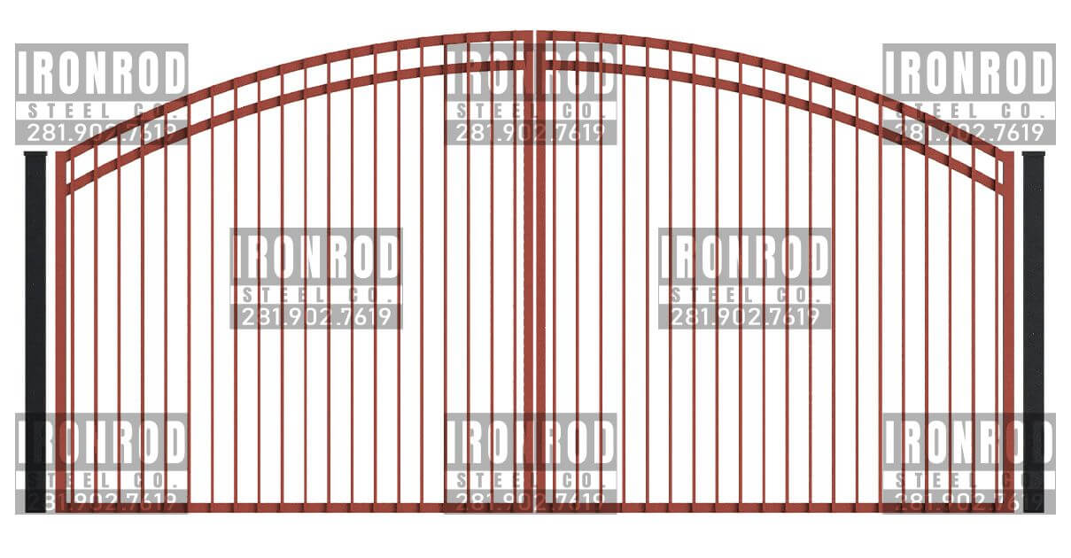 Arched Double Gate - Flush Top - Standard