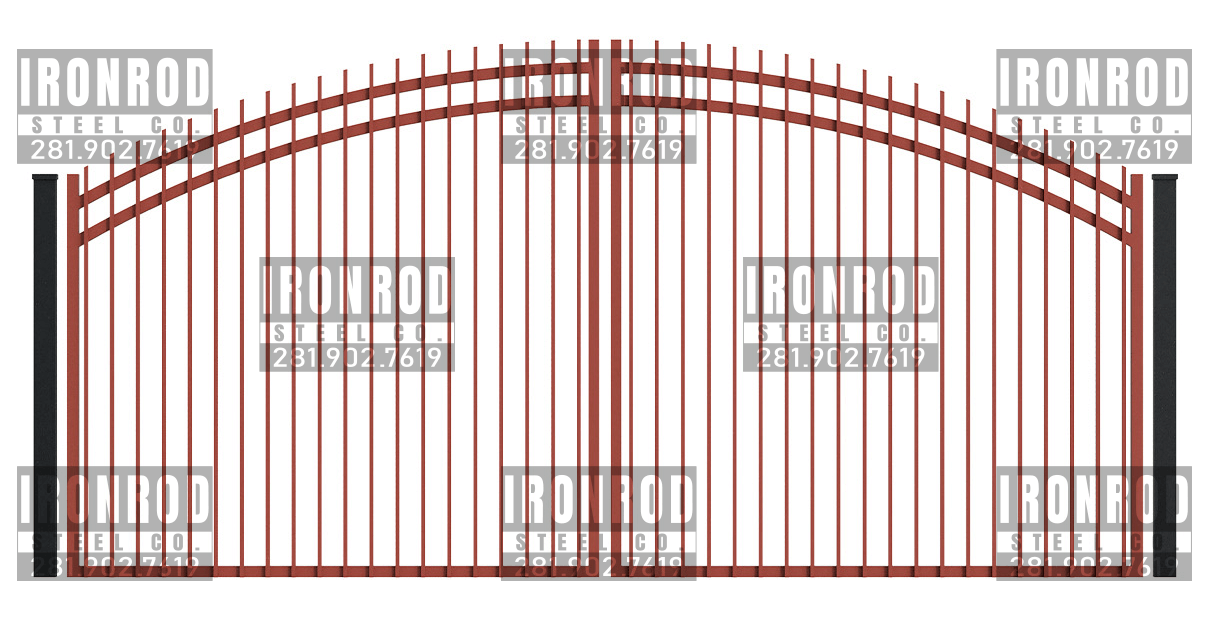 Arched Double Gate Extended picket