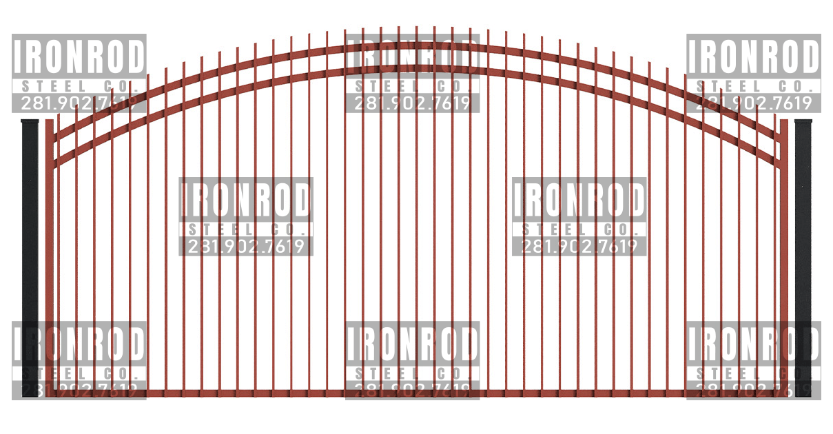 Arched Single Gate Extended Picket