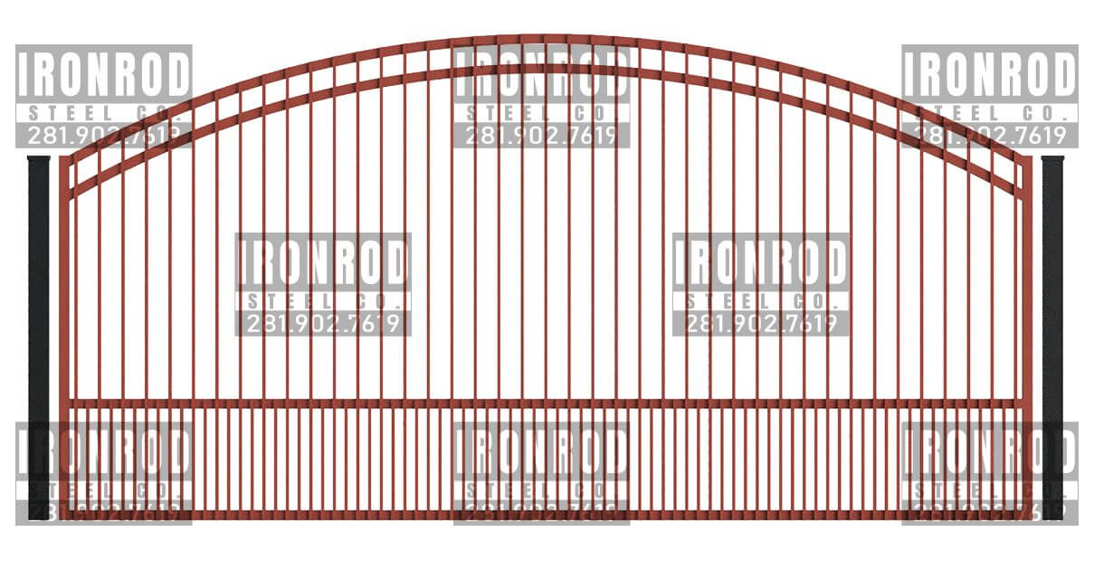 Arched Single Gate - Flush Top - Puppy Pickets