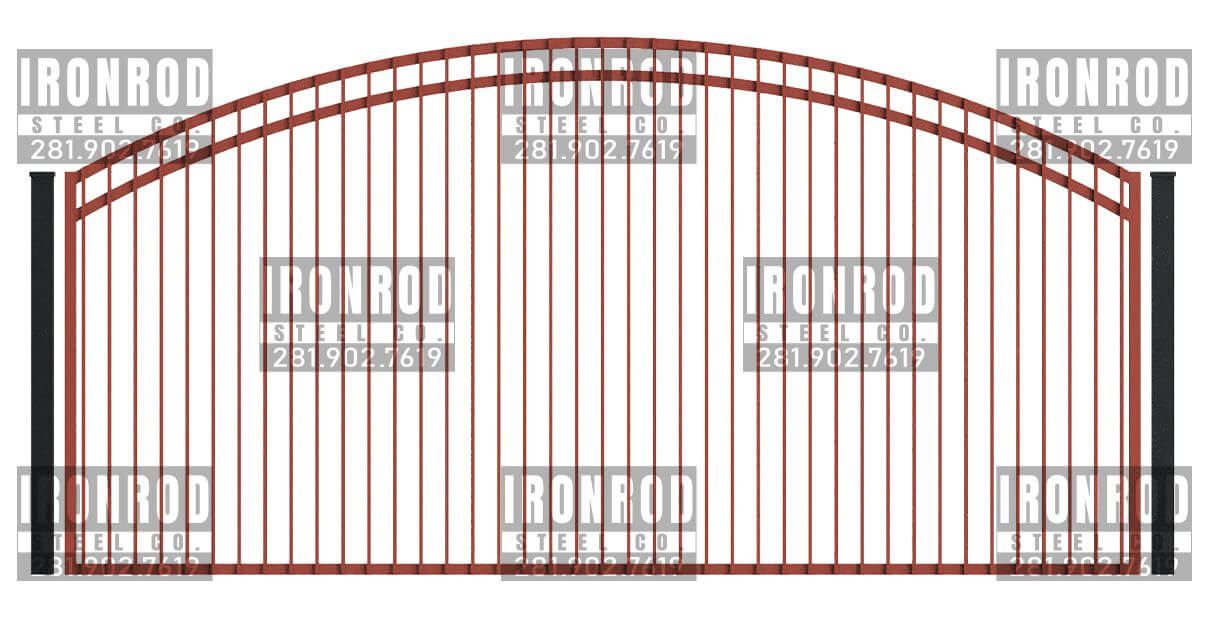 Arched Single Gate - Flush Top - Standard