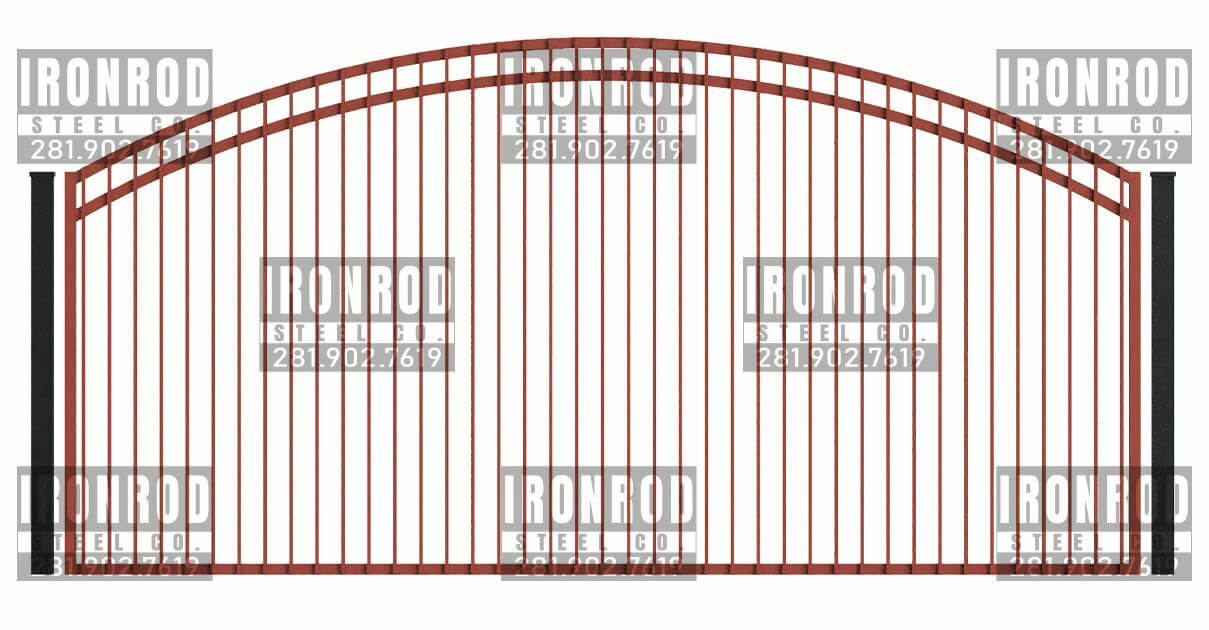 Arched Single Gate Flush Top