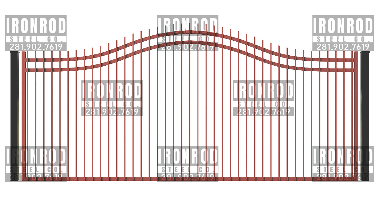 Compound Arched Single Gate Extended picket
