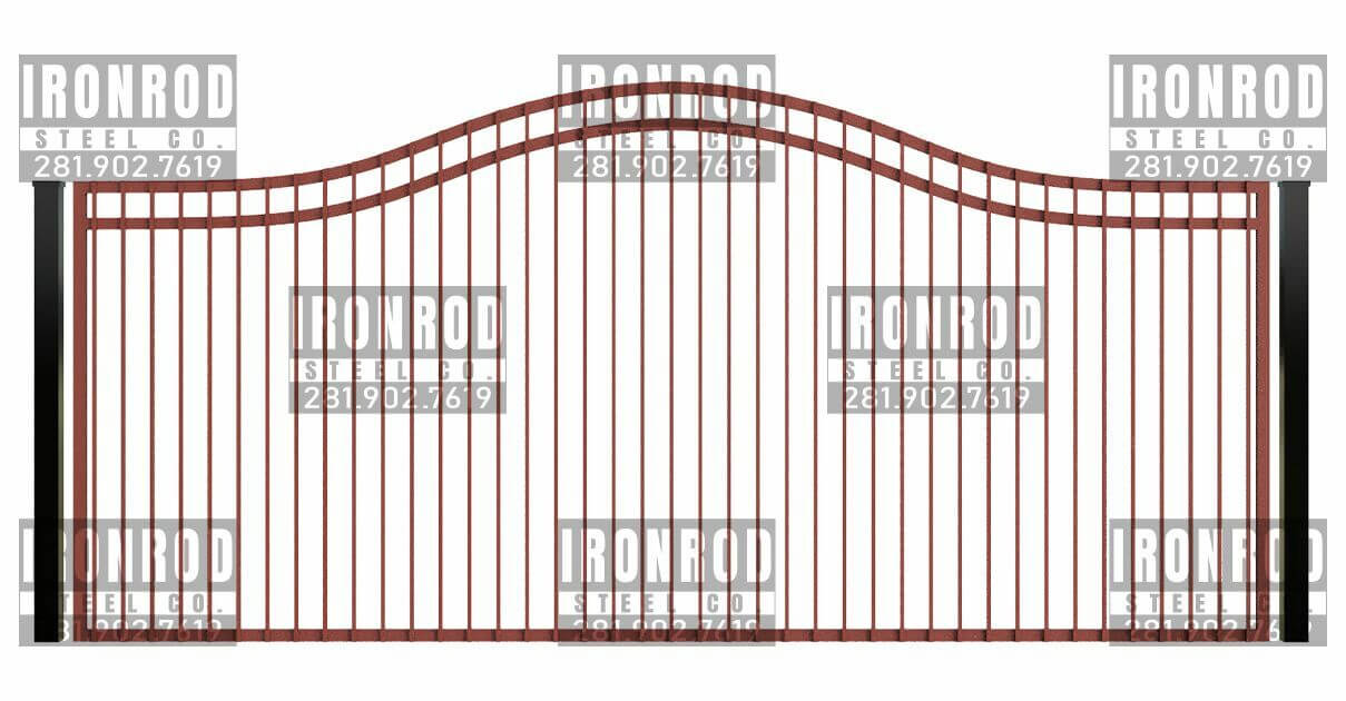 Compound Arched Single Gate Flush Top