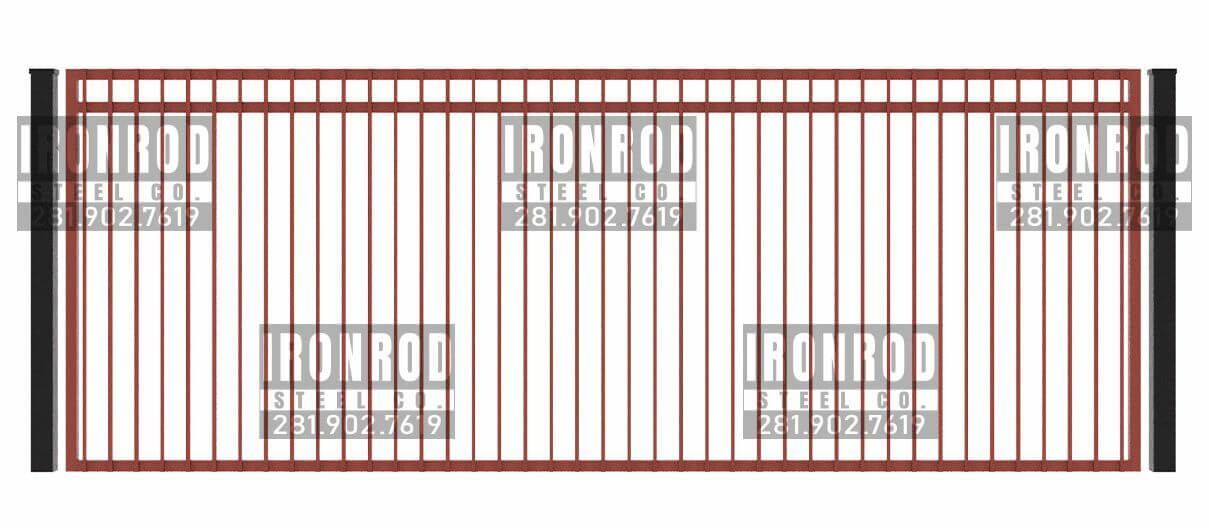 Square Single Gate Flush Top