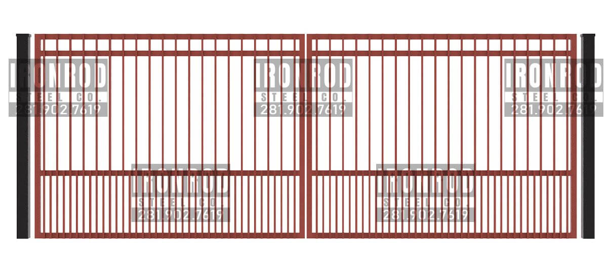 Square Double Gate - Flush Top - Puppy Pickets
