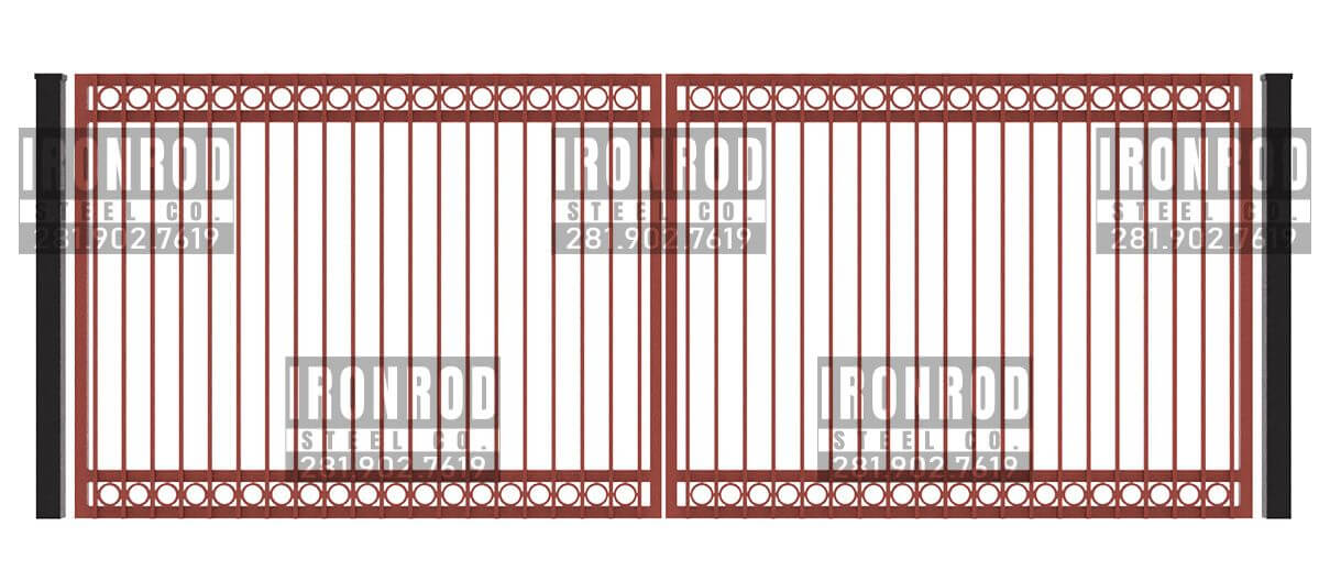 Square Double Gate - Flush Top - Rings Top Rings Bottom