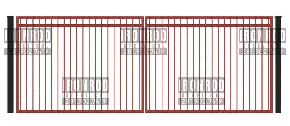 Square Double Gate - Flush Top - Standard
