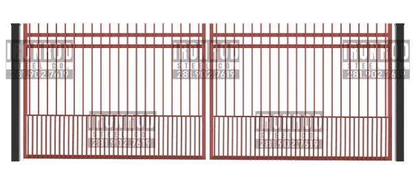 SQUARE DOUBLE GATE EXTENDED PICKET