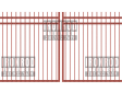 1. Square Double Gate – Extended Picket-Standard 1. Square Double Gate - Extended Picket-Standard