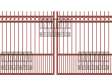 5. Square Double - Extended Pickets -Rings Top Puppy Pickets