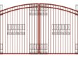 Arched Double Gate - Flush Top - Standard