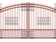 Arched Double Gates - Extended Picket- Puppy Pickets