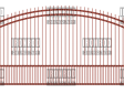 Arched Single Gate – Extended Pickets – Puppy Pickets Arched Single Gate - Extended Pickets - Puppy Pickets