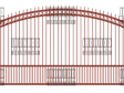 Arched Single Gate – Extended Pickets – Rings Top Puppy Pickets Arched Single Gate - Extended Pickets - Rings Top Puppy Pickets