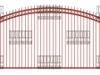 Arched Single Gate – Extended Pickets – Rings Top Arched Single Gate - Extended Pickets - Rings Top