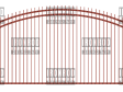 Arched Single Gate – Extended Pickets – Standard Arched Single Gate - Extended Pickets - Standard