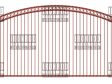 Arched Single Gate – Flush Top – Rings Top Arched Single Gate - Flush Top - Rings Top