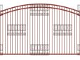 Arched Single Gate – Flush Top – Standard Arched Single Gate - Flush Top - Standard