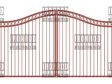 Compound Arched Double Gate – Flush Top – Rings Top Compound Arched Double Gate - Flush Top - Rings Top