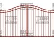 Compound Arched Double Gate – Flush Top – Standard Compound Arched Double Gate - Flush Top - Standard