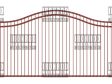 Compound Arched Single Gate – Flush Top – Standard Compound Arched Single Gate - Flush Top - Standard