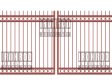 Square Double - Extended Pickets -Rings Top Rings Bottom