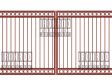 Square Double Gate - Flush Top - Rings Top Rings Bottom