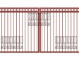Square Double Gate - Flush Top -Rings Top