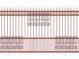 Square Single Gate - Extended Picket -Rings Top Puppy Pickets