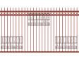Square Single Gate - Extended Picket -Rings Top