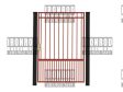 Square Walkthrough Gate Flush Top - Puppy Pickets