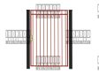 Square Walkthrough Gate Flush Top Standard